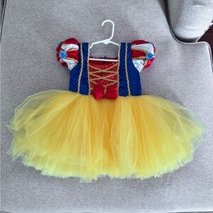 Kids Princess Snow White Costume Dress - Blue and Yellow